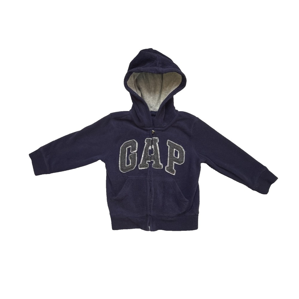Gap babyGap Toddler Navy Hooded Sherpa Lined Fleece Zip Jacket 3T 976175-04